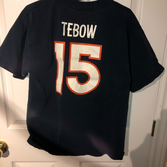 Navy Tim Tebow Broncos Tshirt - Picture 2 of 3